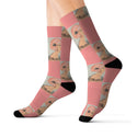 Coral Rose Senorita Sublimation Socks - S I S U M O I