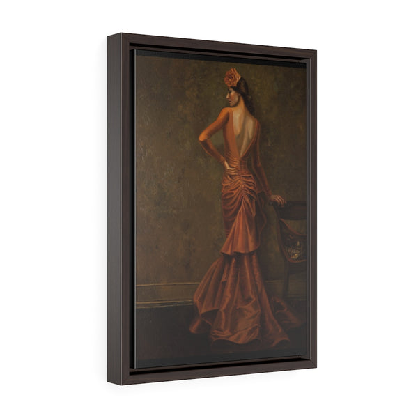 Bobcat Vertical Framed Premium Gallery Wrap Canvas - S I S U M O I
